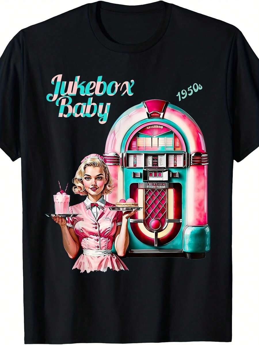 Camiseta unisex de manga corta, para hombre&MujeresAños 50RocaNRolloCenaJukeboxCamiseta-VintageAños 50MúsicaTemaCortoMangaCamisa220 g/m²SueltoAjusteRetroInformalRopaparaFestividades,CenaNoches&Todos los díasPartes superiores del atuendodemujer, MichaelJacksonGráficoCamisetaDulceDiseño,VeranoInformalDesgaste, CalienteClimaWear,camisetasparamujer,camisetasparahombre,playerasdehombre,,y2k,spiderman,regalosparaEsonovio,RetroVintage,playerasdehombregimnasio, spiderman, FIFACampeonato Mundial2026Camiseta,,regalosparaEsonovio, - Negro - Ver 1
