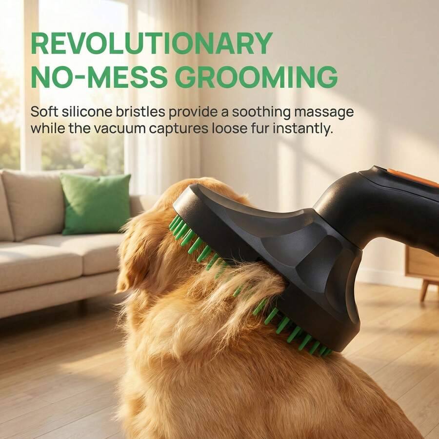 A Pet Hair Cleaning Brush With Soft Bristles, 32mm In Diameter, Suitable For Vacuum Cleaners - An Ideal Choice For Dog Lovers, Non-Electric, Made Of Durable Plastic