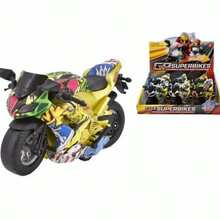 Miniature Diecast Motorcycle Toy For Children And Collectors With Sound, Light, And Friction - Mot Colorida - View 1