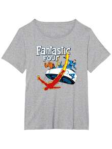 Comics Fantastic Four Fantasticar Retro T-Shirt - 黑色 - 查看 8