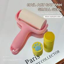 Cat Paw Nail Art Stamping Kit - Includes Cute Transparent Silicone Stamp, Stamping Plate, Cleaning Roller, Suitable For Nail Polish Transfer Printing, Nail Art DIY Tools For Beginners And Nail Salons - Multicolor - View 19