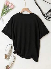 Women T-Shirts - Black - View 2