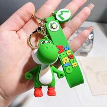 1 pieza Llavero colgante con imagen de figura de anime, llavero de princesa de dibujos animados Superbros, accesorio para mochila, bolso, coche, regalo perfecto de vacaciones para familia y amigos, Kawaii - Multicolor - Ver 6
