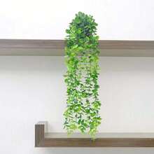 Artificial Plants, Hanging Potted Plants, Wall Hanging Shelf Decor, For Indoor, Outdoor, Living Room Shelf Decor, Home Decor, Room Decor, Garden Decoration, Wall Decoration - Eucalyptus - View 3