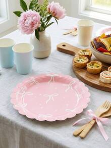 Bộ 20/10 đĩa giấy dùng một lần hình bướm 7 inch, chống rò rỉ & dày dặn, dễ dàng vệ sinh chỉ trong 3 giây, thích hợp cho các bữa tiệc, cắm trại, gia đình, lễ tốt nghiệp, Ngày Valentine, các sự kiện mùa xuân/hè. - nhiều màu - Xem 3
