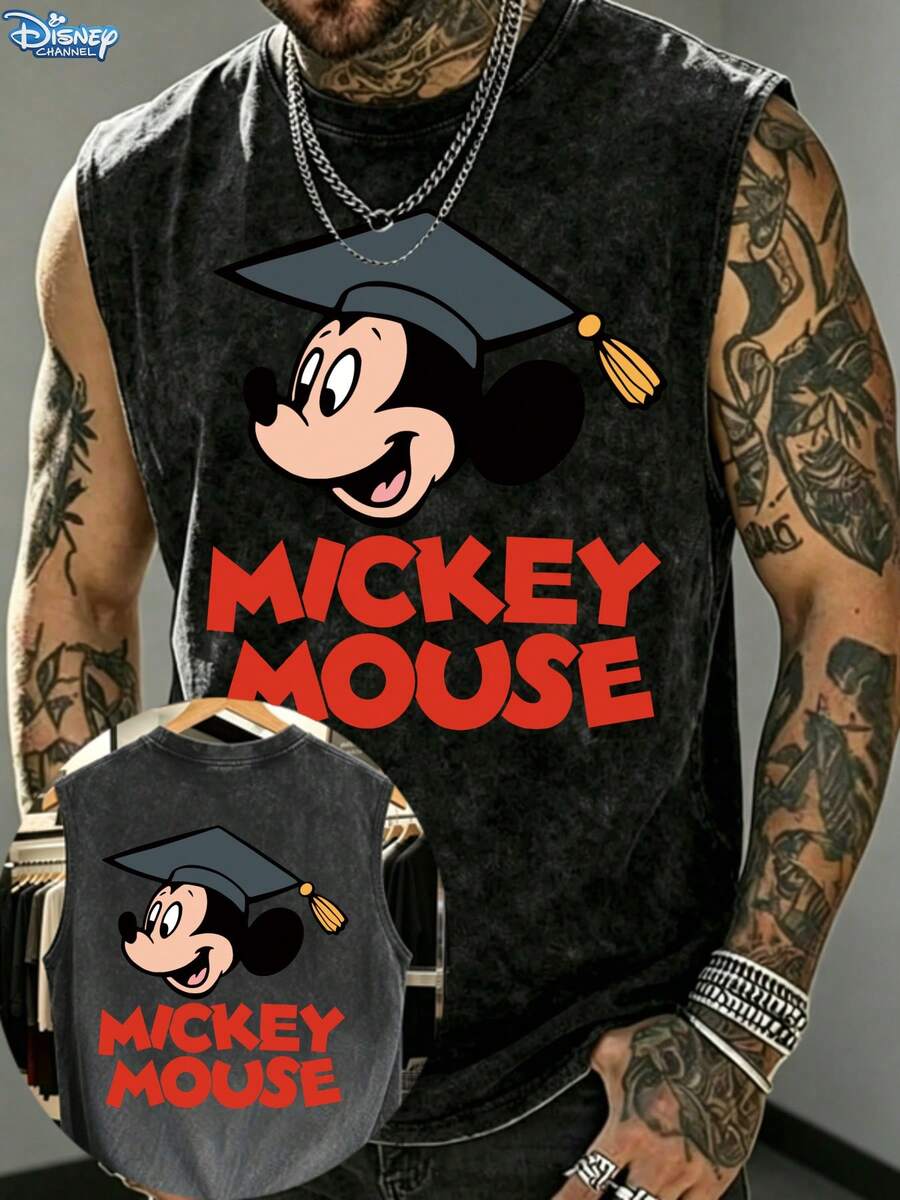 Disney Canotte da uomo - nero - Visualizzare 1