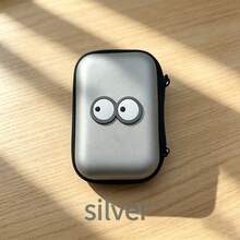 Cute Cartoon Eyes Data Cable Storage Bag, Portable Hard Shell Charger Earphone Organizer Case, Mini Zipper Pouch For USB Cable, Charger, Earbuds - Multicolor - View 6