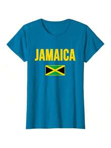 Jamaican Flag Jamaica T-Shirt - Black - View 6