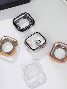 Ốp lưng TPU mạ điện mềm mại tương thích với Apple Watch Series 11 10 SE 9/8/7/6/5/4/3/2/1 Màn hình cảm ứng Nhẹ Chống trầy xước Bảo vệ toàn diện Mỏng Chống sốc Viền bóng linh hoạt Tương thích với Series 10 9 8 7 6 5 4 3 2 SE TPU Siêu mỏng Chống sốc Chống va đập Chống trầy xước Chống va chạm Nhẹ Bảo vệ Cảm ứng nhạy - Rỗng - Xem 11