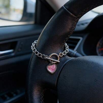 Temperature Changing Car Steering Wheel Decor, Color Changing Car Accessory Based On Temperature, Fashionable Classic, Suitable For All Car Models, Personalized Car Decoration