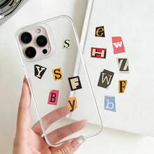 Bộ 4 miếng dán chữ kiểu tạp chí cổ điển, miếng dán chữ ghép hình, thích hợp cho sổ lưu niệm, sổ tay, cốc, đồ thủ công DIY, quà tặng, nhật ký, sổ ghi chép và vật liệu ghép hình. - Nhiều màu - Xem 6
