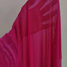 Swim Vcay Summer Beach Women's Netting Cover-Up With Waist Tie Valentine - Rosa Fucsia - Ver 7