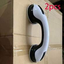 1 pièce/2 pièces Poignée de salle de bain à forte ventouse, barre de préhension à ventouse, barre de préhension à ventouse adhésive antidérapante pour accessoires de salle de bain et outils de salle de bain - Multicolore - Voir 17