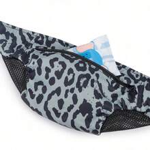 Baby Hip Seat Carrier Baby Waist Stool For Child Infant Toddler With Adjustable Strap Buckle Pocket Soft Inner Huge Storage - 豹紋藍 - 查看 5