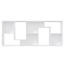 Librería vidaXL blanca de 67x24x161 cm, contrachapado. - Blanco - Ver 5
