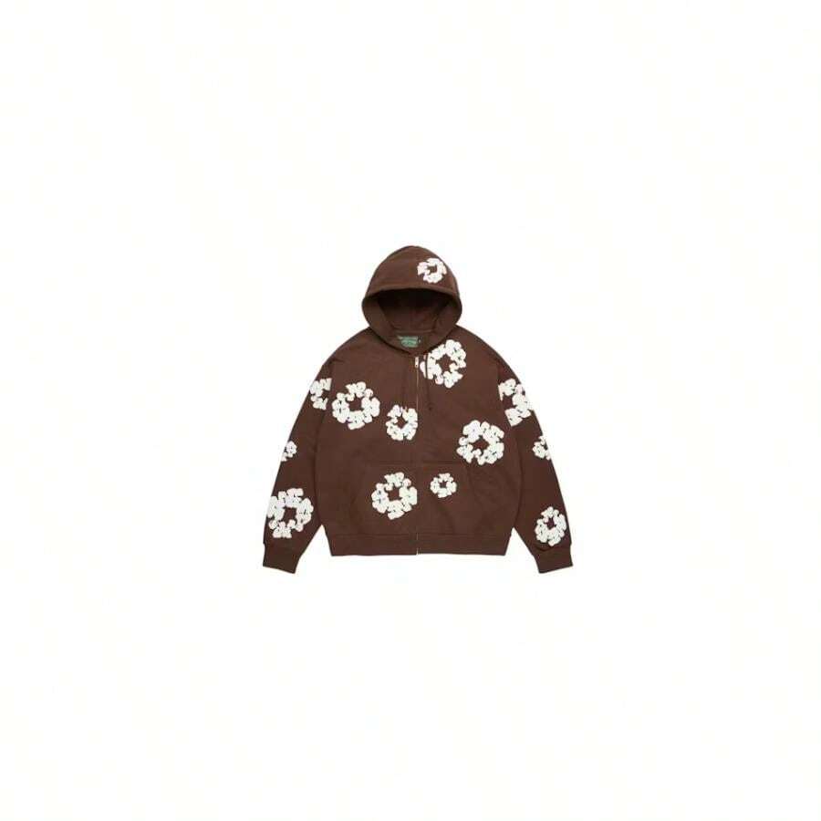 Denim Tears Cotton Wreath Zip Hoodie Dark Brown - Nhiều màu - Xem 1