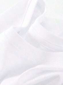 Camiseta de manga corta con cuello redondo para hombre, diseño creativo con estampado, diseño sencillo, proceso de tejido, suave y cómoda, adecuada para uso en el campus, reuniones y fiestas, uso diario, una buena elección para familiares y amigos. - Rosa Fucsia - Ver 3