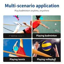 2 piezas Red deportiva + Volantes, Tamaño: 630 cm x 78 cm, Adecuado para bádminton, tenis, paleta y entrenamiento de fútbol (solo red, sin incluir el soporte) - Rojo y blanco - Ver 6