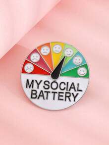1pc Geometric Circle Smiling Face Fashion New Badge, Suitable For Men And Women Daily Wear, Backpack, Clothing Accessories (Expression Module Color Random) - WM240603 - View 5