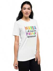 Playera para Maestra, "Maestra de pequeñas personitas". Dia de los maestros. Profesora. Señorita. Primaria Secundaria Kinder. Día del Maestro. Vocación de enseñar - Camiseta de manga corta - Blanco - Ver 5