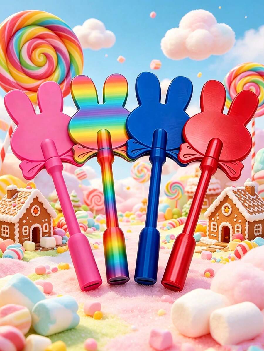 Two Dimensional And Three-Dimensional Printed QR Code Payment Rabbit Magic Wand, QR Code Payment Wand, Starlight Wand, Non-Contact Payment Card Clip, Suitable For Card Payment Scenarios, Holiday Parties, Gift Giving, Back To School Season, Father's Day, Christmas, Halloween - Upgraded Version - View 1
