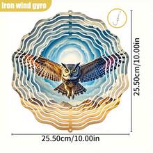 1个3D沙漠猫头鹰展开双翼摆件，10英寸*10英寸，带旋转挂钩，360° DIY创意风车，风力驱动旋转，安装简便，适合作为圣诞节、万圣节和其他节日礼物（不含吊坠），款式随机。 - A - 查看 7