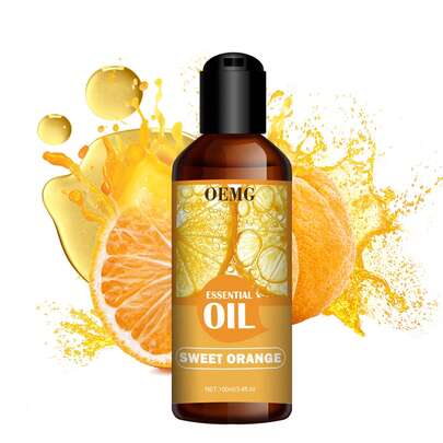 100ml Sweet Orange Essential Oil - Suitable For Aroma Diffuser, Candle Making, Aromatherapy, Fragrance Diffuser, Home Care And Humidifier. Suitable For Daily Use. 100ml Sweet Orange Fragrance Oil, Men's Cologne, Fragrance Oil, Home Fragrance, Long-Lasting Fragrance Oil, Father's Day Gift