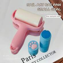 Cat Paw Nail Art Stamping Kit - Includes Cute Transparent Silicone Stamp, Stamping Plate, Cleaning Roller, Suitable For Nail Polish Transfer Printing, Nail Art DIY Tools For Beginners And Nail Salons - Multicolor - View 17