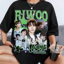 Camiseta Retro Riwoo Boynext Door , Camiseta Boy Nextdoor Sin Género, Camiseta I Feel Good, Boy Nextdoor 19. blusas para mujer,blusas casuales para dama,tops,, mujer premium,y2k,playeras de mujer curvy,ofertas y liquidaciones ropa mujer,playeras deportivas para mujer,,playeras de hombre, mujer,blusas>elegante LLZ9 - Negro - Ver 8