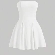 Women Midi Dresses - 白色 - 查看 2