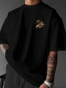 Camisetas de hombre para primavera y verano - Negro - Ver 1