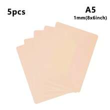 5/10/20pcs Blank 6"X8" 1mm Thick Tattoo Practice Skin Set, Suitable For Tattooing And Microblading - Apricot - View 13