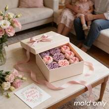 Small Double-Petal Peony Silicone Mold, 3D Realistic Flower Shape With Rich Details, Soft And Durable Mold Resistant To Deformation, Multi-Purpose, Suitable For Making Candles, Soaps, Plaster, Resin Crafts - One Size - View 7