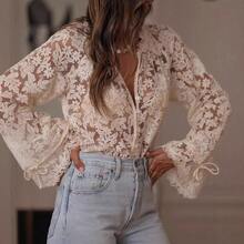 Women Tops - Beige - View 2