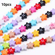 10-50 hạt hình ngôi sao năm cánh tráng men acrylic, nguyên liệu và phụ kiện tự làm vòng tay, dây đeo điện thoại, mặt dây chuyền túi xách. - Hạt cườm - Xem 8