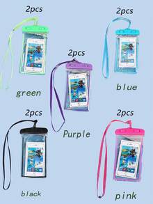 10/8/6/5/4/3/2/1 pièce Pochette de téléphone universelle imperméable, sac étanche pour téléphone avec écran tactile scellé pour la plongée, compatible avec les modèles 15/14/13 Pro Max Plus et supérieurs, convient pour la natation, la plongée, le rafting et autres sports nautiques, essentiel pour la natation intérieure en automne/hiver, accessoire de voyage indispensable, sac de sport indispensable pour les vacances, convient pour les sports, la fitness, l'exercice, les voyages, les vacances, unisexe - Multicolore - Voir 79