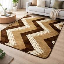 Casa Laura Enxovais Soft Flannel Rug In Modern Prints 2.00 X 1.50 - Various Colors - COFFEE WITH MILK - View 4