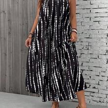 Plus Size Women Floral Print Casual Vacation Daily Wear Slip Dress Women Maxi Dresses Women Sundresses Women Sun Dress Women's Summer Dresses Women's Summer Outfits - Café integral - Ver 6