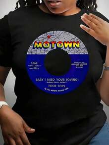 1 Vintage T-Shirt Featuring Teena Marie's "It Must Be Magic" Album Cover - 80s R&B Music Merchandise With Teena Marie Portrait And Song Titles, Retro Soft Texture Print T-Shirt, Unisex Short Sleeve Crew Neck T-Shirt For Men And Women, Comfortable Casual Wear For Adult Fans, 180g 100% Cotton, Designs Are Printed. Unisex. - 黑色 - 查看 1