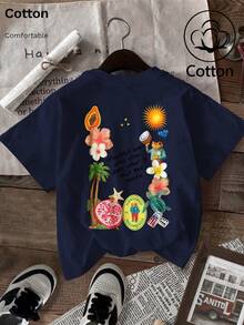 Women T-Shirts - Marineblau - View 5