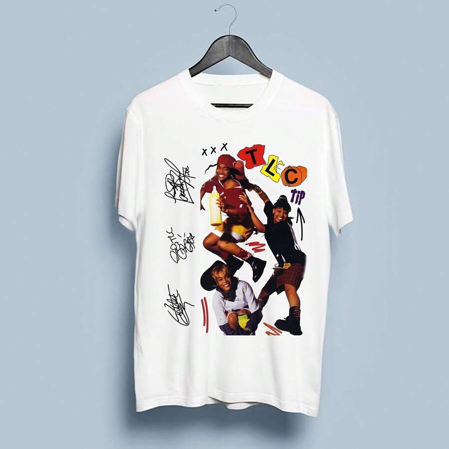 New TLC Band Gift For Fans Unisex S-5XL Shirt NLS5.197 - White - View 1