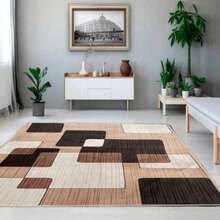 Casa Laura Enxovais Soft Flannel Rug In Modern Prints 2.00 X 1.50 - Various Colors - MADEIRA TOBACCO - View 4