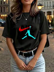 Women T-Shirts - Black - View 4