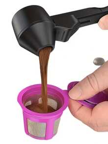 2 Tbsp Reusable Coffee Scoop And Funnel, Suitable For Ground Coffee, Protein Powder, Tea - Multicolor - View 9