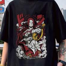 Camisetadeanimevintageunisexdegran,camisetagráficadeanime,camisetademodadeanime,sudaderadeanimemanga,camisetadeanime,camisetasparaamantesdelanime,camisetademanga.Y2kCamisetaVeranoCamisaDe Y2k Camiseta Verano Camisa De - Blanco - Ver 1