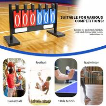 1pc 6-Digit Vertical Detachable Flip Sports Scoreboard For Football, Basketball, Game Score Keeping - Multicolor - View 2