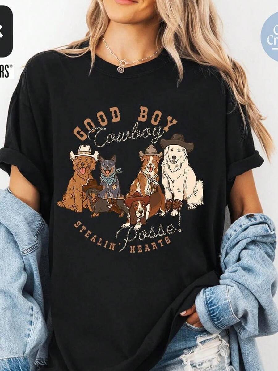 Women T-Shirts - Black - View 1