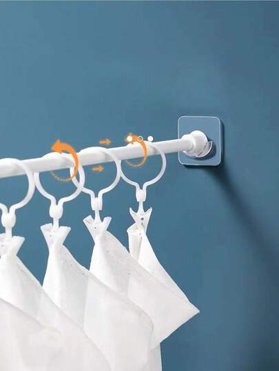 2/4/6pcs Strong Adhesive Wall Hooks - No Drilling Required, Easy Installation, Suitable For Kitchen, Bathroom, Bedroom - Multi-Purpose Hooks For Towels, Clothes, Keys - Stylish White Design