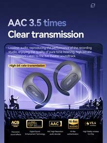 Acer Genuine Open-Ear Wireless Bluetooth Headphones, Directional Audio Focus Transmission, AAC 3.5x Clearer Transmission, Stable Wireless 5.4 Chip Connection, Touch Control, Suitable For Sports, Leisure And Multi-Scenarios - View 7