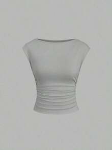 Set de 3 piezas de top/camiseta ajustada con espalda descubierta, transpirable y que absorbe la humedad para mujeres - Multicolor 16 - Ver 3